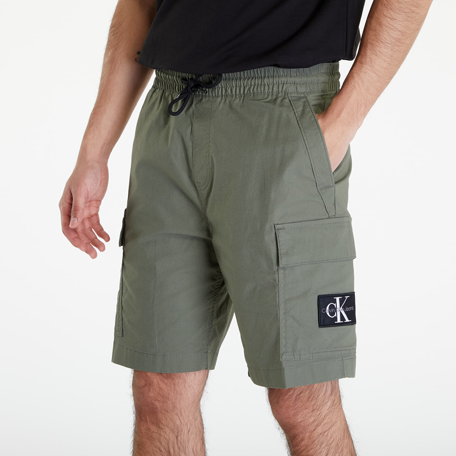 Kurzhosen Calvin Klein Jeans Washed Cargo Shorts Green