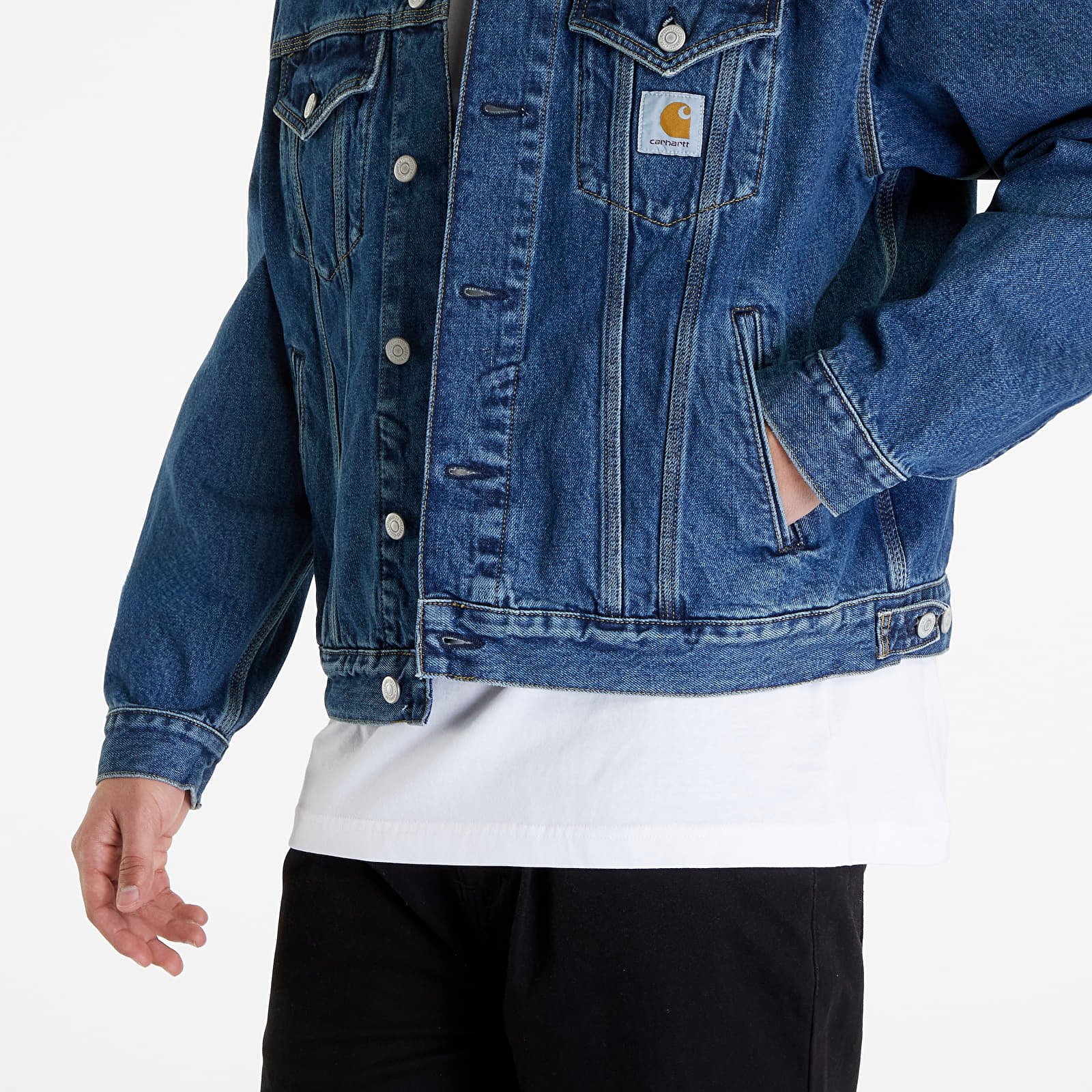 Jachete pentru bărbați Carhartt WIP Helston Jacket UNISEX Blue Cloud Stone