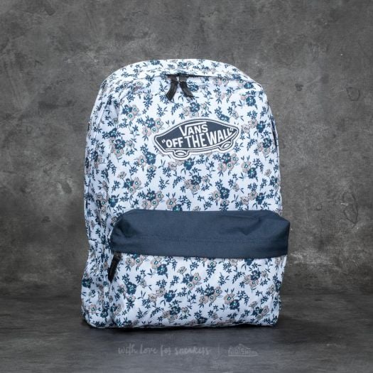 Vans blue floral backpack sale