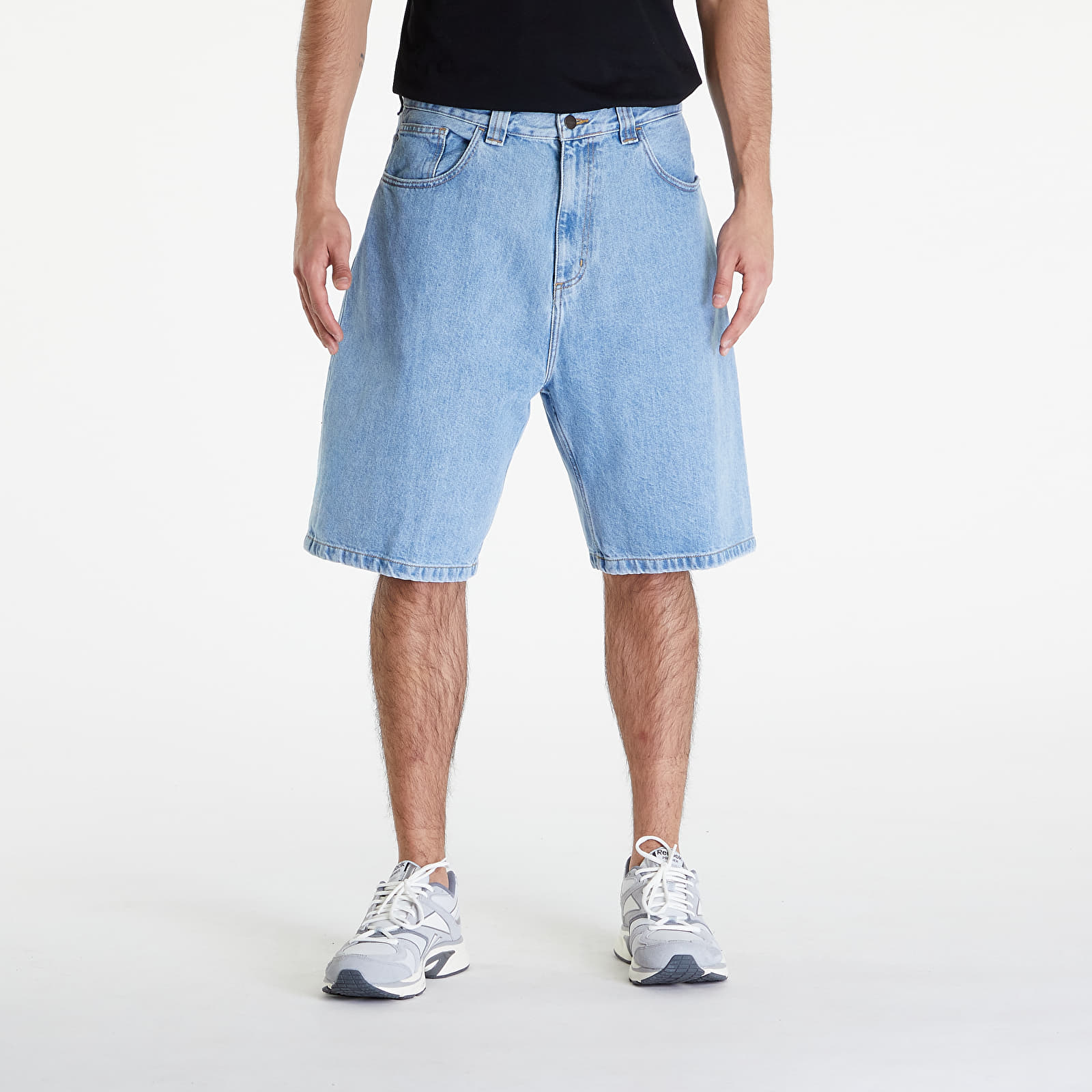 Šortky Carhartt WIP Brandon Short Blue Stone Bleached