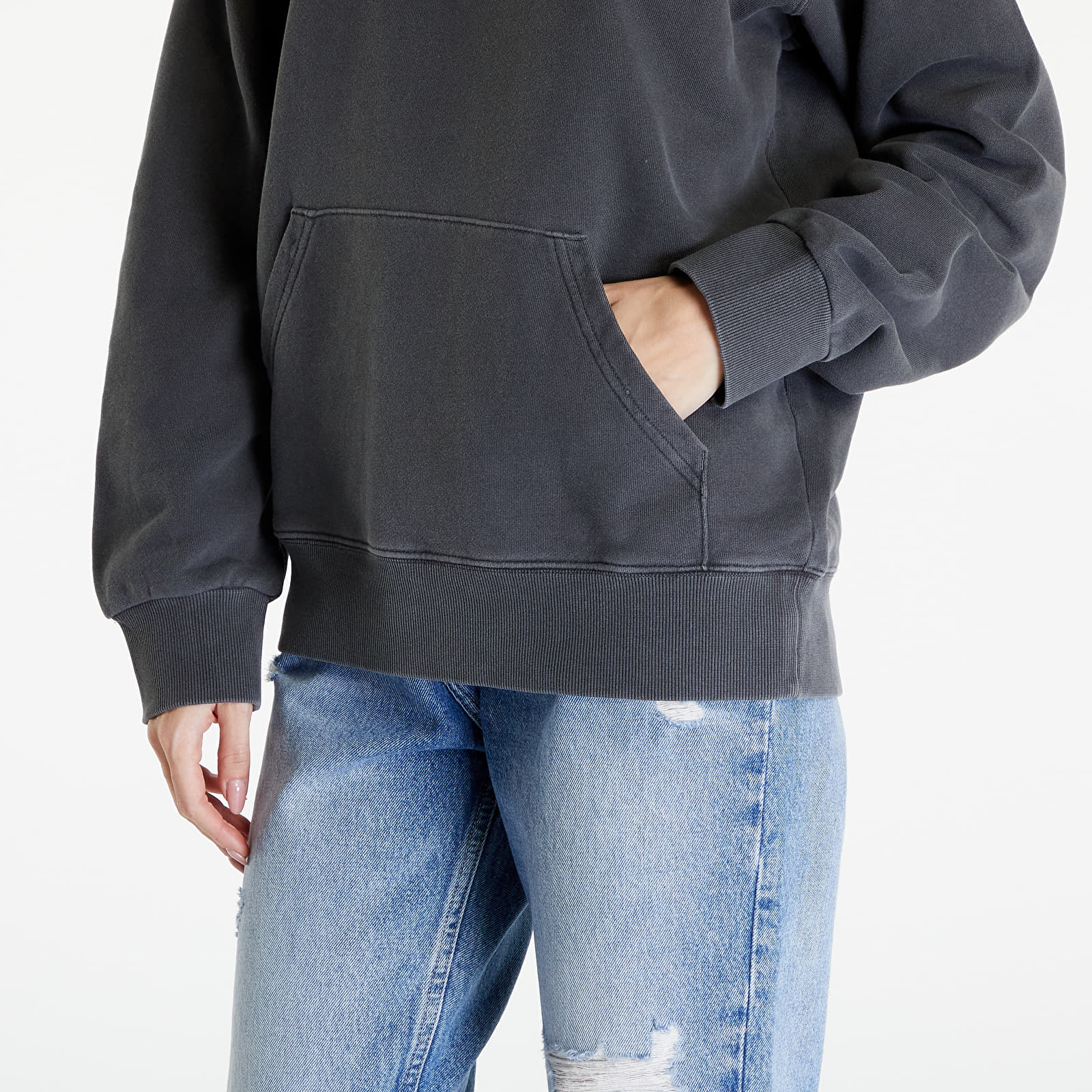 Hettegensere og sweatshirts Carhartt WIP Hooded Nelson Sweat UNISEX Charcoal Garment Dyed
