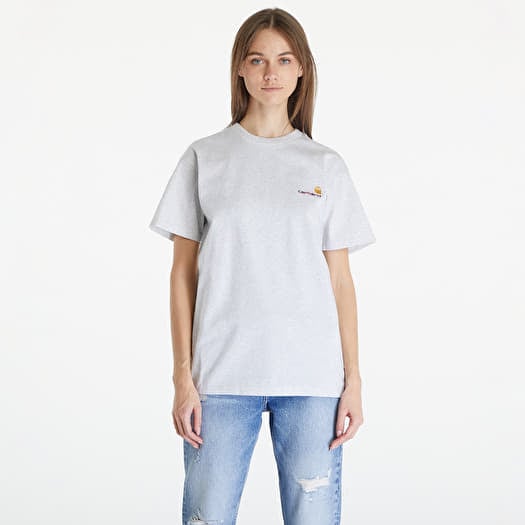 Tričko Carhartt WIP S/S American Script T-Shirt UNISEX Ash Heather