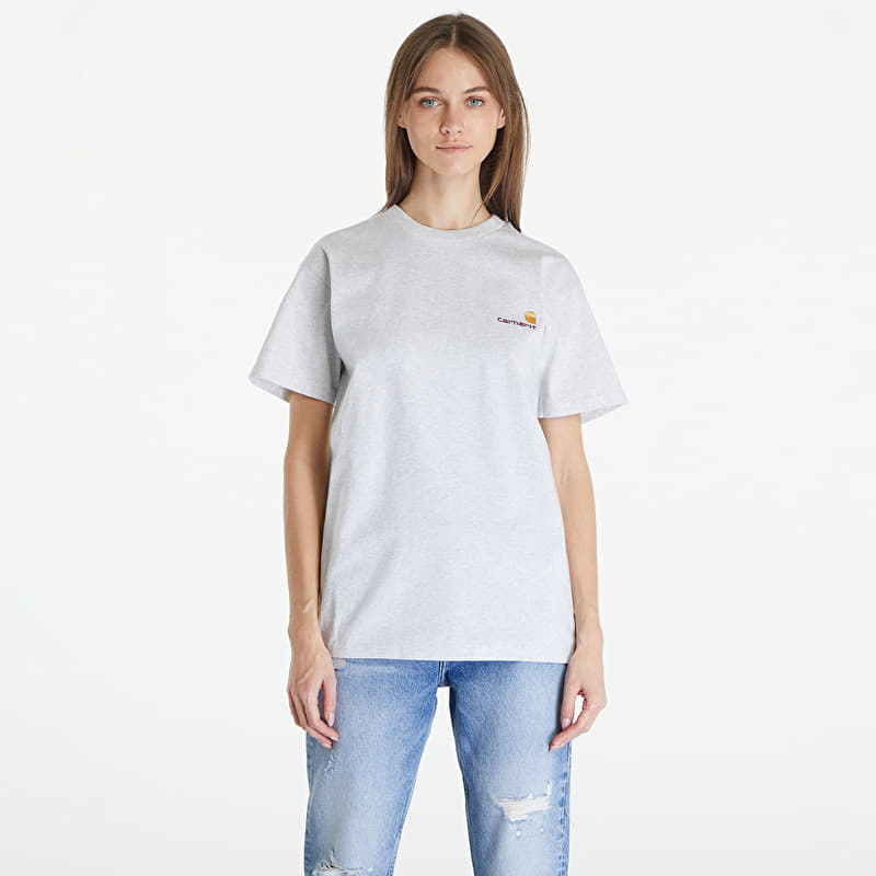 Carhartt WIP S/S American Script T-Shirt UNISEX Ash Heather