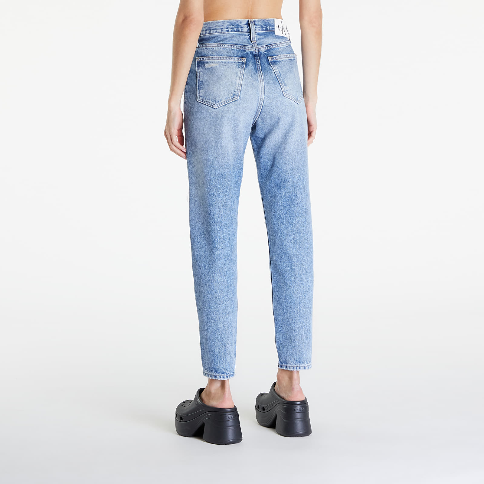 Džínsy Calvin Klein Jeans Mom Jean Denim Light