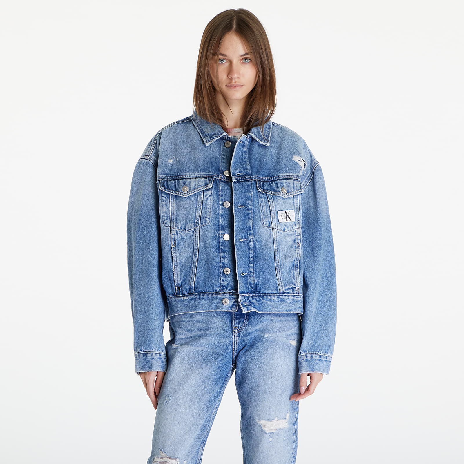 Kurtki Calvin Klein Jeans Boxy Denim Jacket Denim Medium