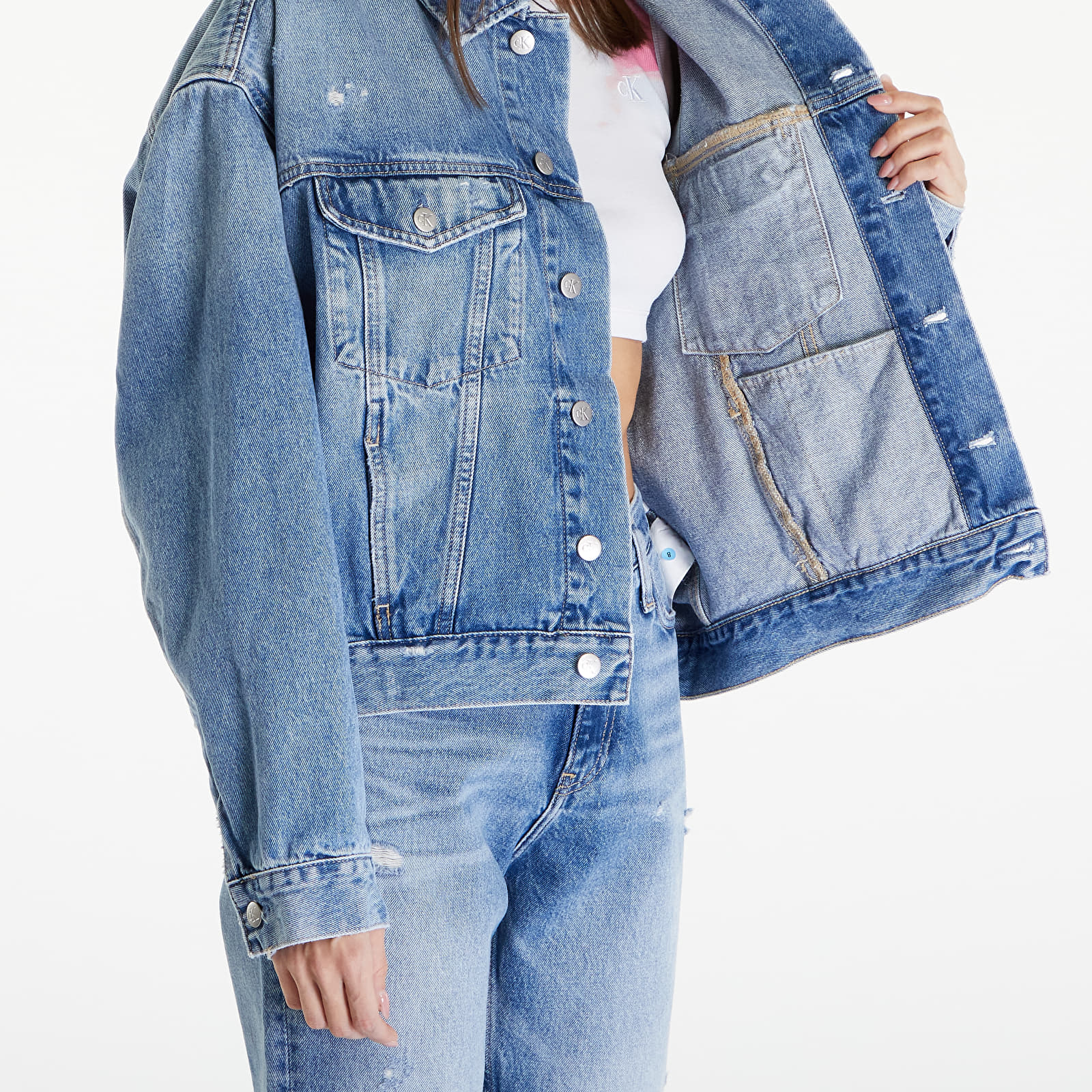 Kurtki Calvin Klein Jeans Boxy Denim Jacket Denim Medium