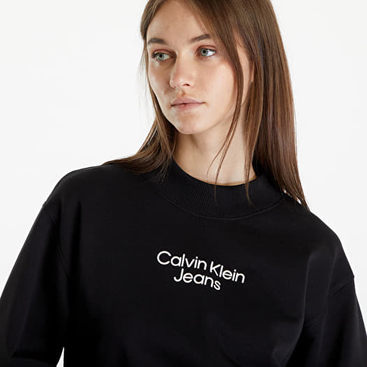 Black ck sweatshirt hot sale
