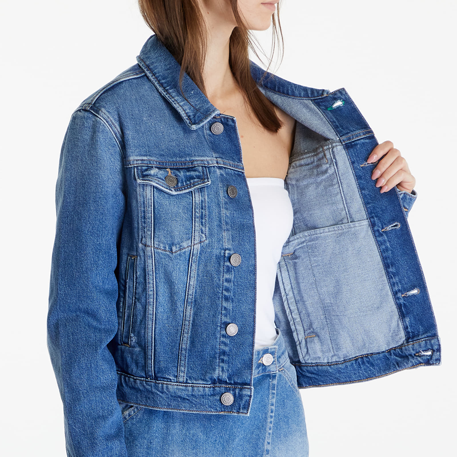 Jackets Tommy Jeans Izzie Slim Jacket Denim Medium