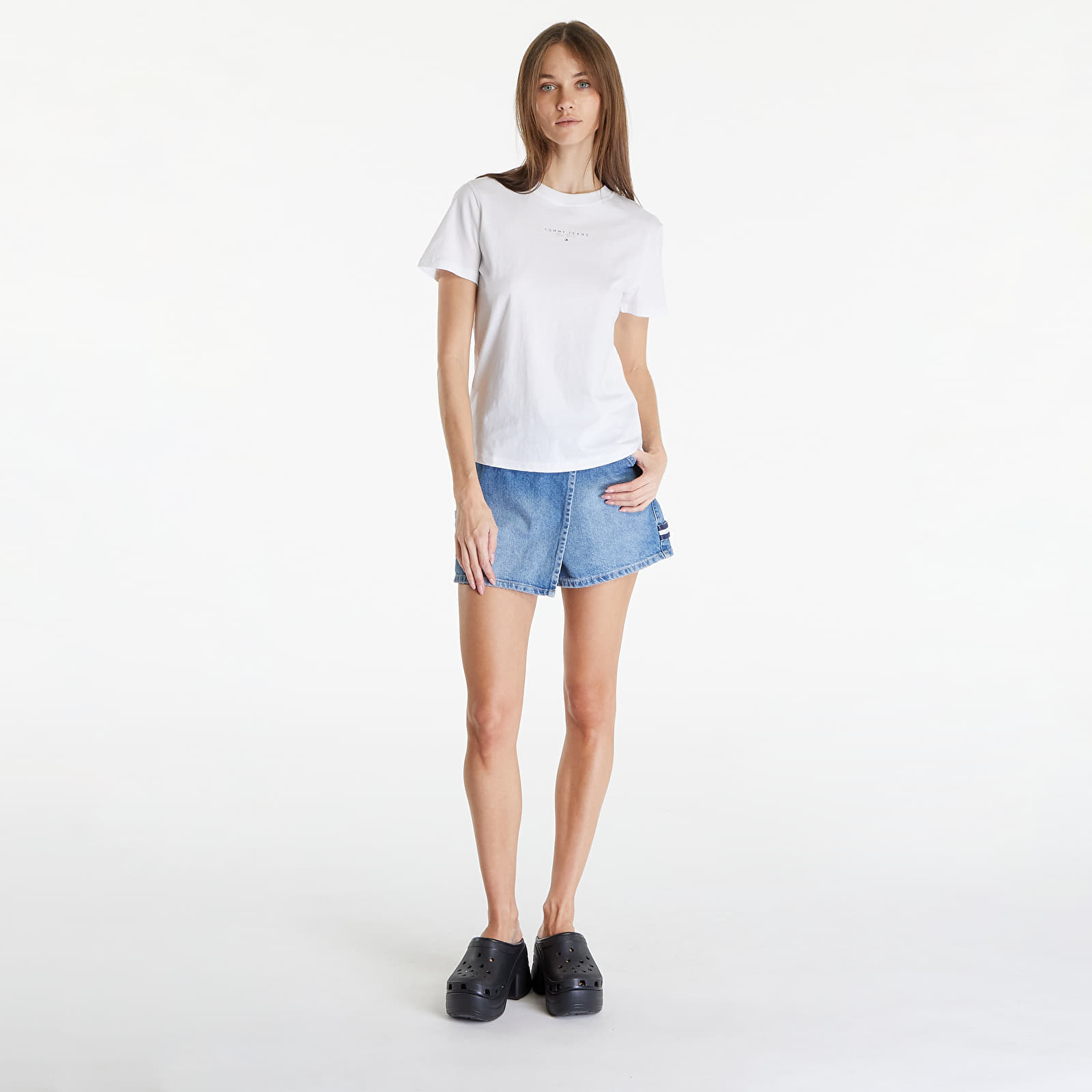 Tričká Tommy Jeans Regrular Essential Logo Tee White