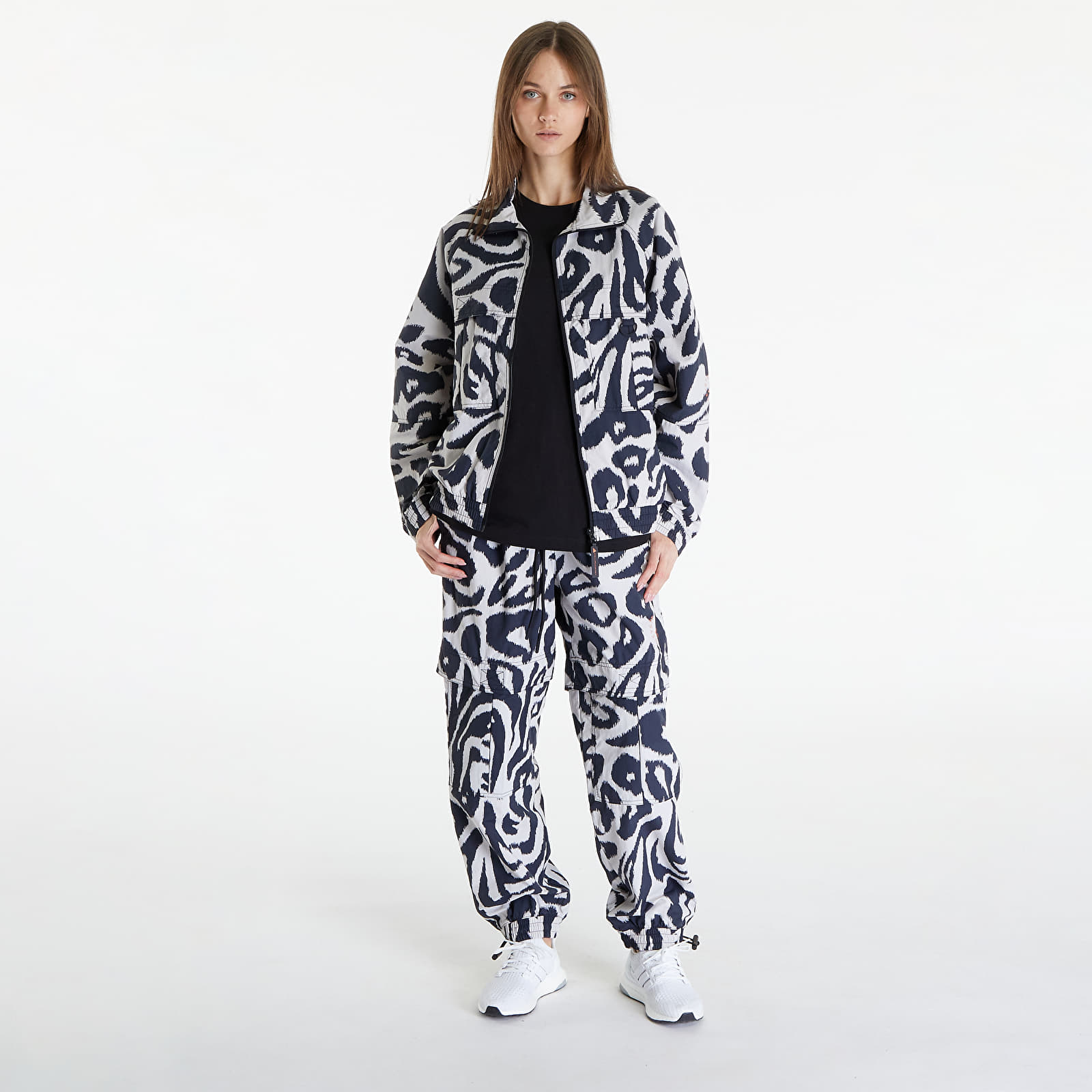 Coach Jackets adidas x Stella McCartney Woven Printed Track Top Chalk Pearl / Black