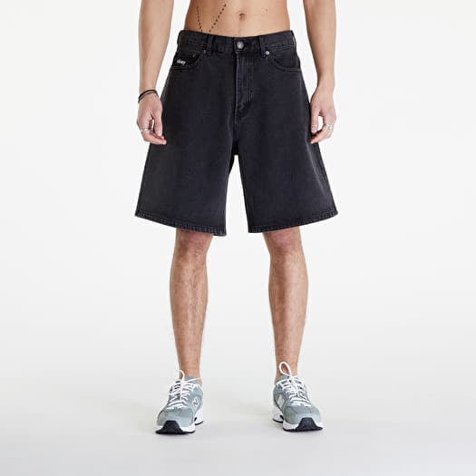 Shorts OBEY Bigwig Baggy Denim Short Faded Black