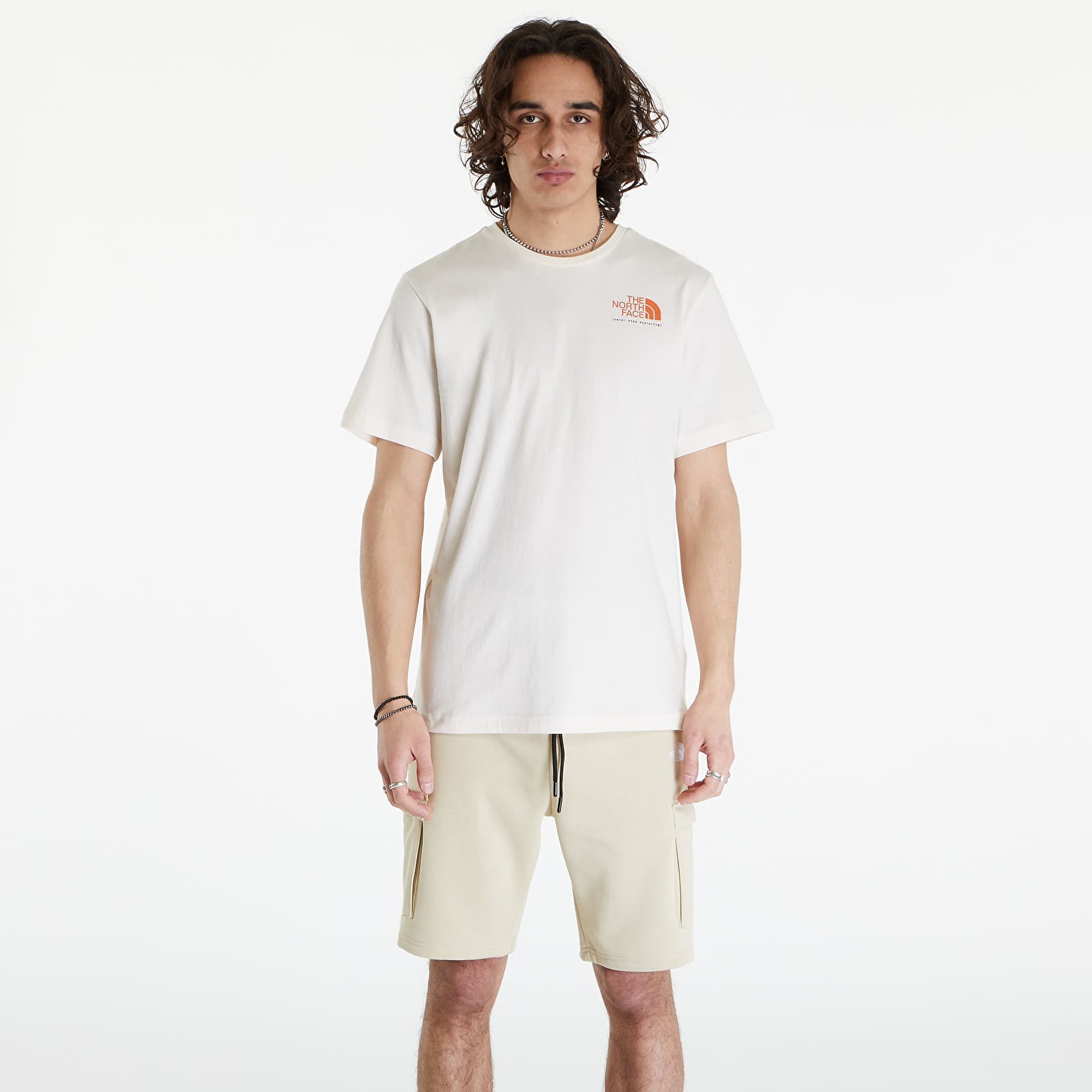 Pólók The North Face Graphic S/S Tee 3 White Dune