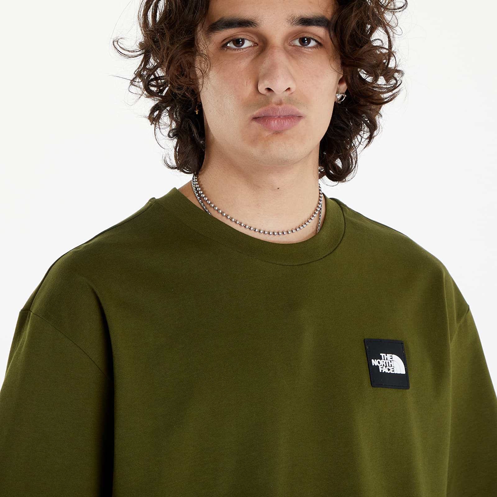 The North Face NSE Patch S S Tee Forest Olive S Men