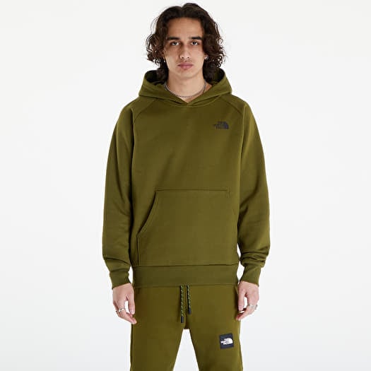 North face raglan red box hoodie store