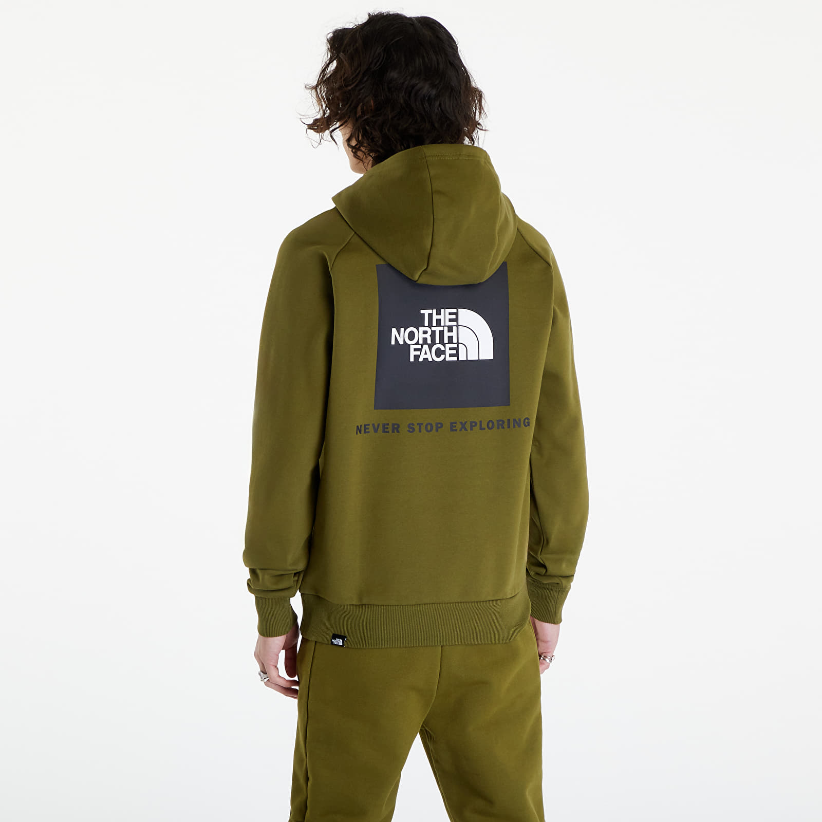 Felpe The North Face Raglan Red Box Hoodie Forest Olive