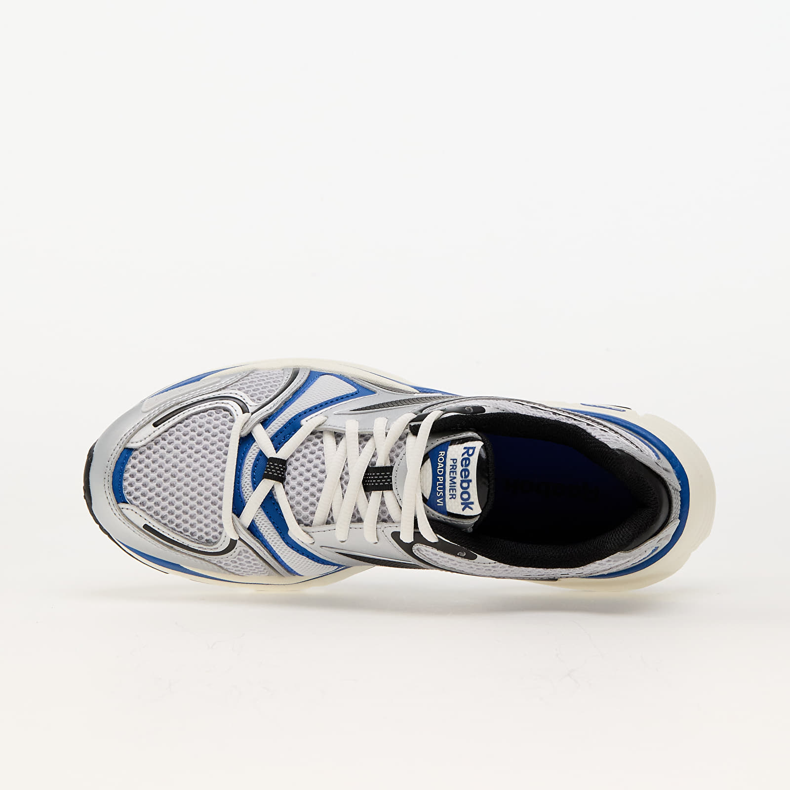 Men's shoes Reebok Premier Road Plus VI Silver Metallic/ Core Black/ Vector Blue