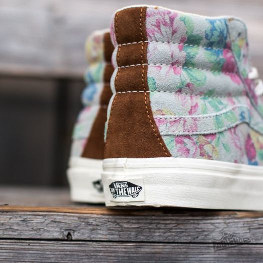 Floral marshmallow vans hot sale