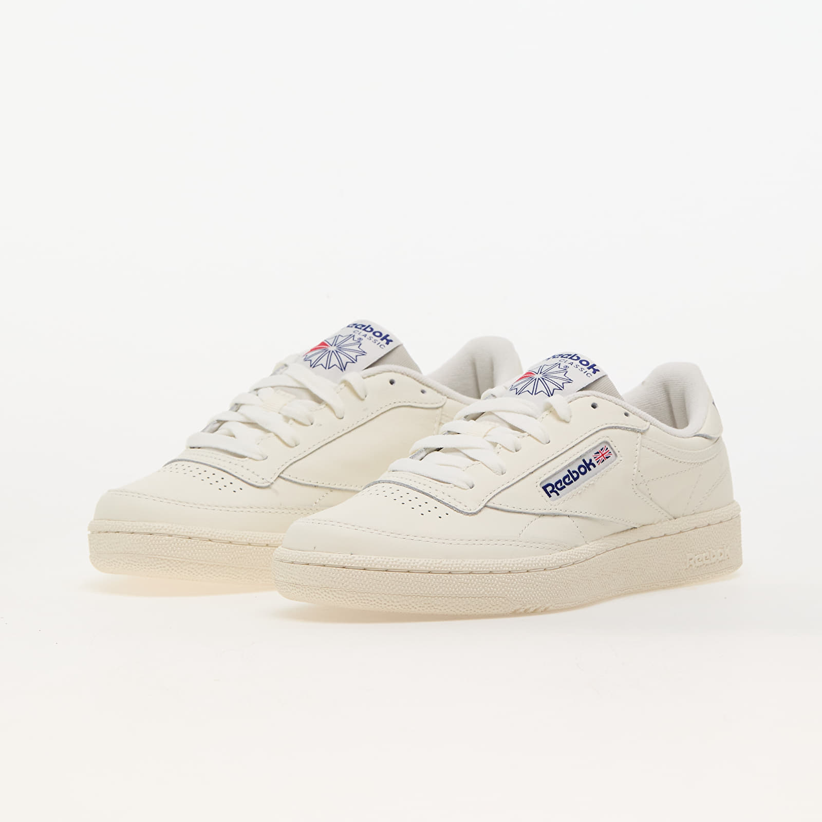 Herren Sneaker und Schuhe Reebok Club C 85 Chalk/ Chalk/ Classic Cobalt