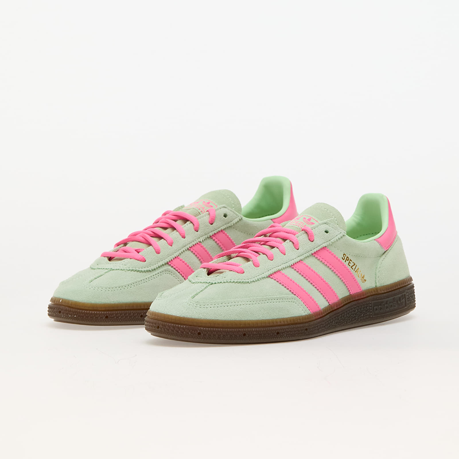 Men's shoes adidas Handball Spezial Semi Green Sp/ Lucid Pink/ Gum5