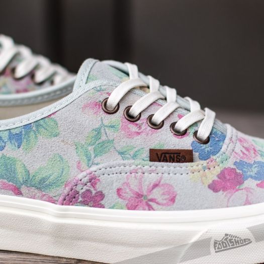 Women s shoes Vans Authentic Slim Suede Floral Marshmallow Footshop