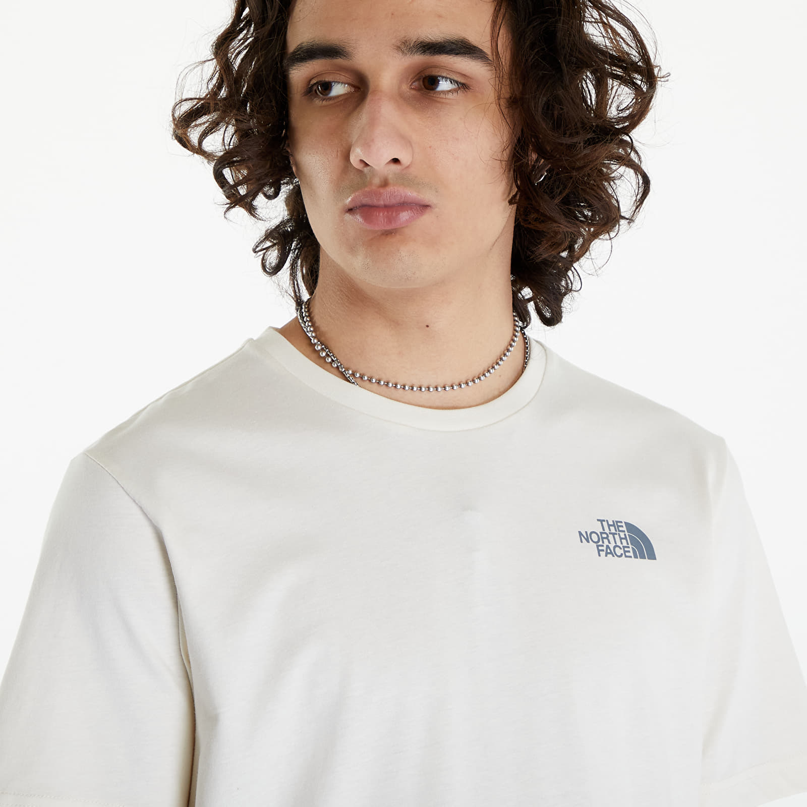 Koszulki The North Face S/S Redbox Tee White Dune/ Blue