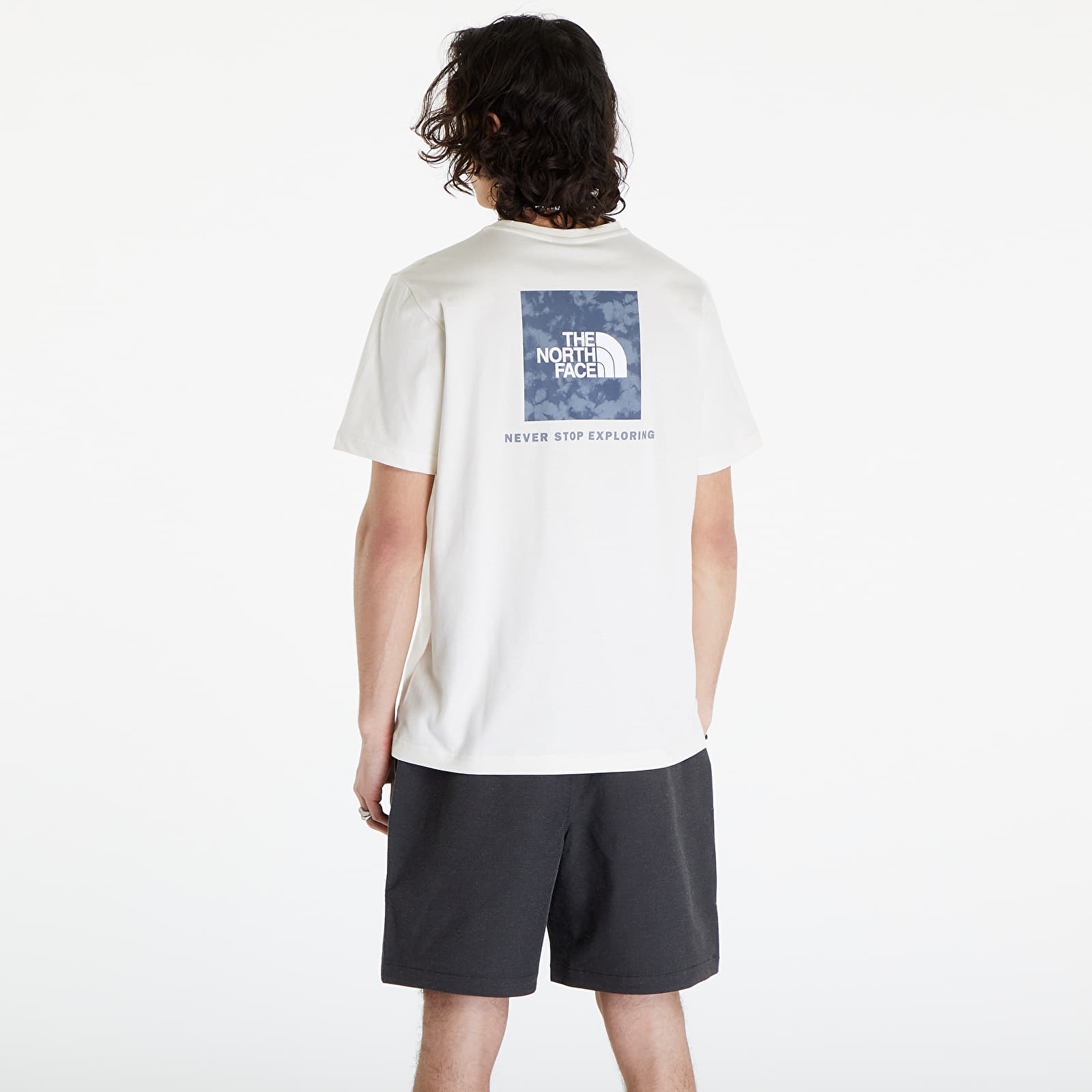 Koszulki The North Face S/S Redbox Tee White Dune/ Blue