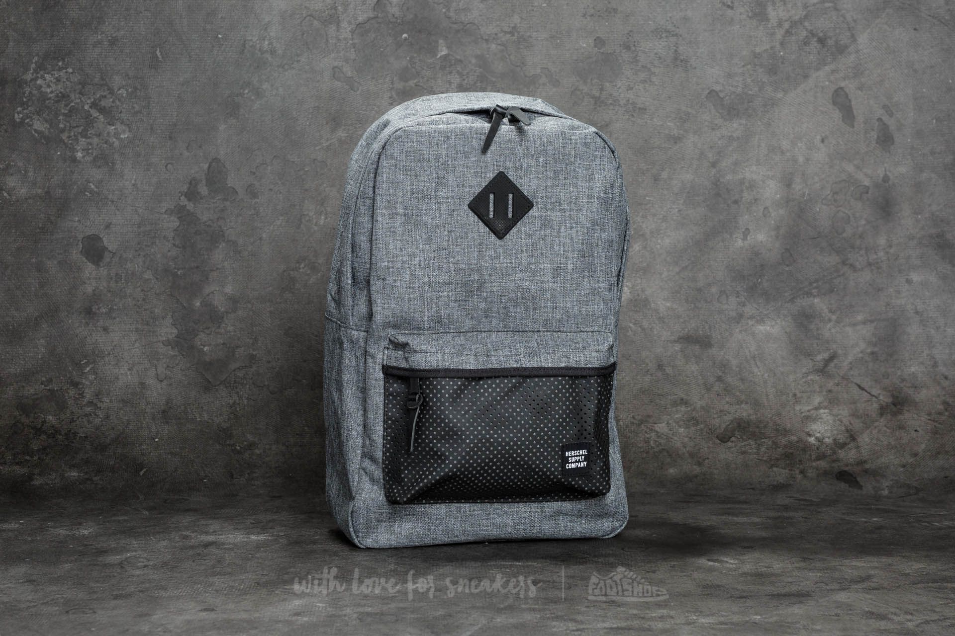 Backpacks Herschel Supply Heritage Backpack Raven Crosshatch - Main Image