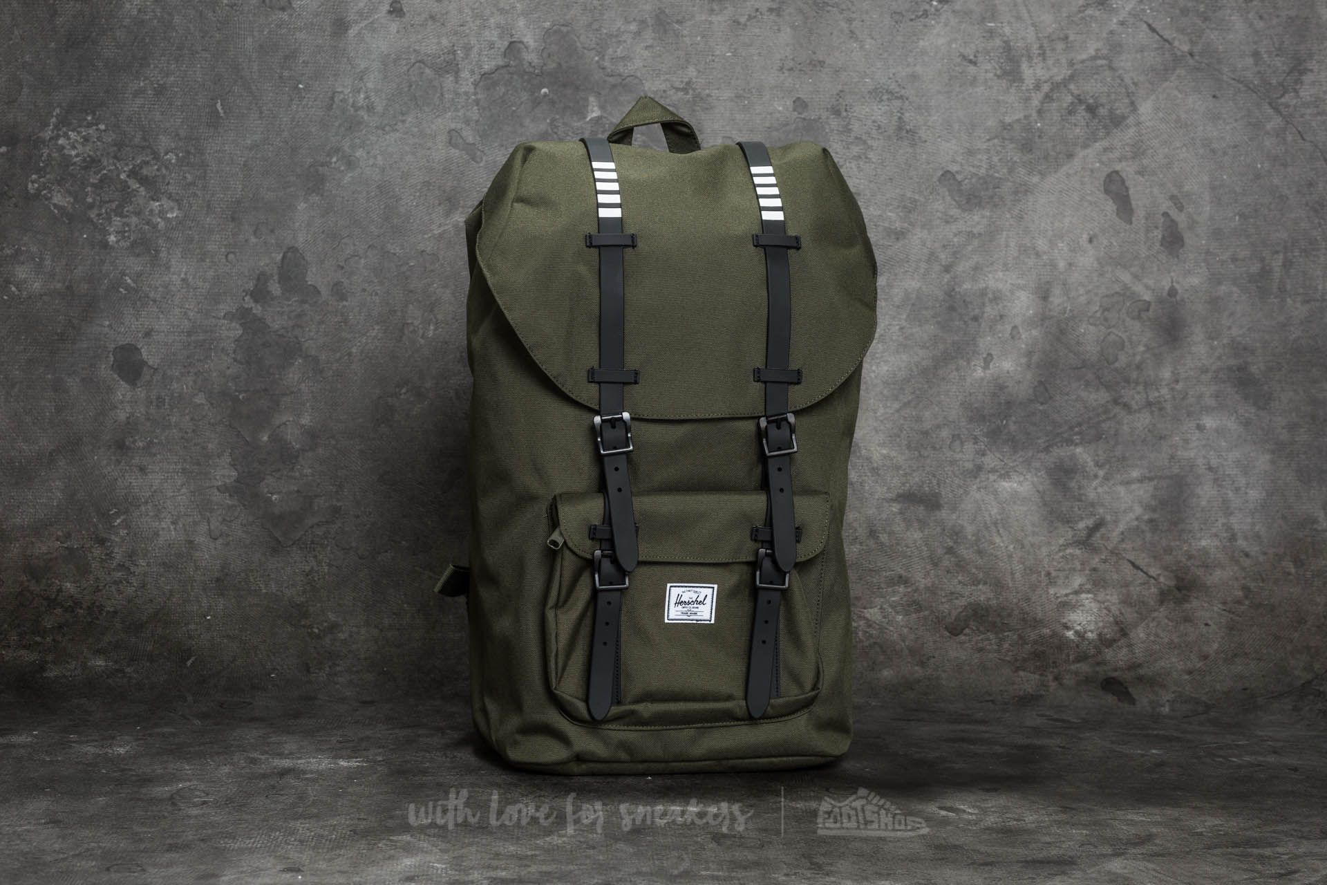 Herschel little america cheap mid volume forest night
