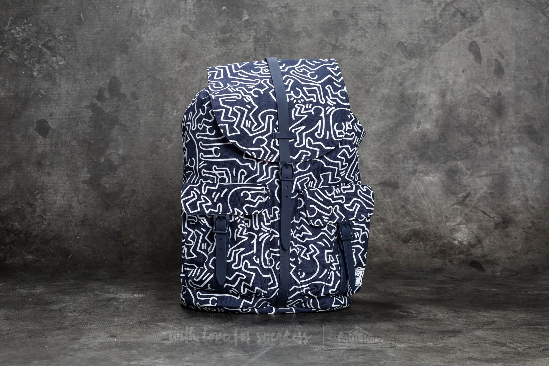 Zaini Herschel Supply Co. Dawson Backpack Peacoat Keith Haring