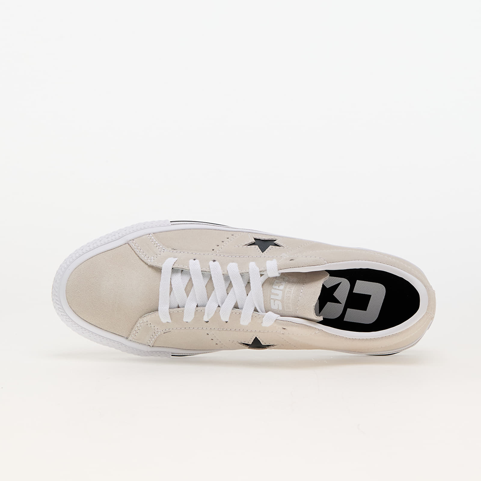 Herren Sneaker und Schuhe Converse One Star Pro Suede Egret/ White/ Black