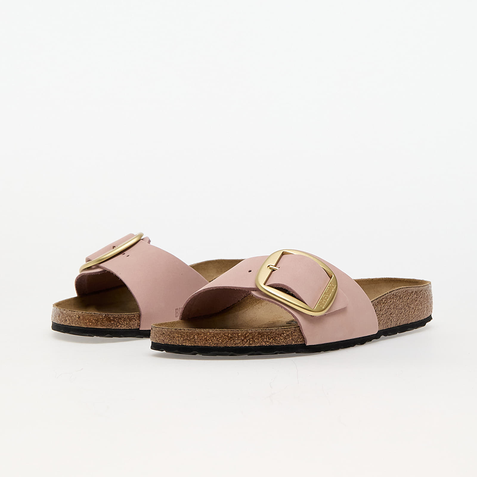 Dámske topánky a tenisky Birkenstock Madrid Big Buckle Nubuck Leather Soft Pink
