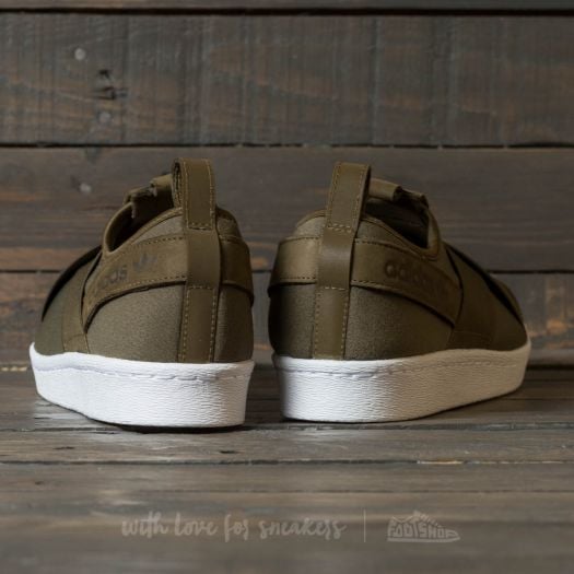 Scarpe uomo adidas Superstar SlipOn Trace Olive Trace Olive Ftw White Footshop