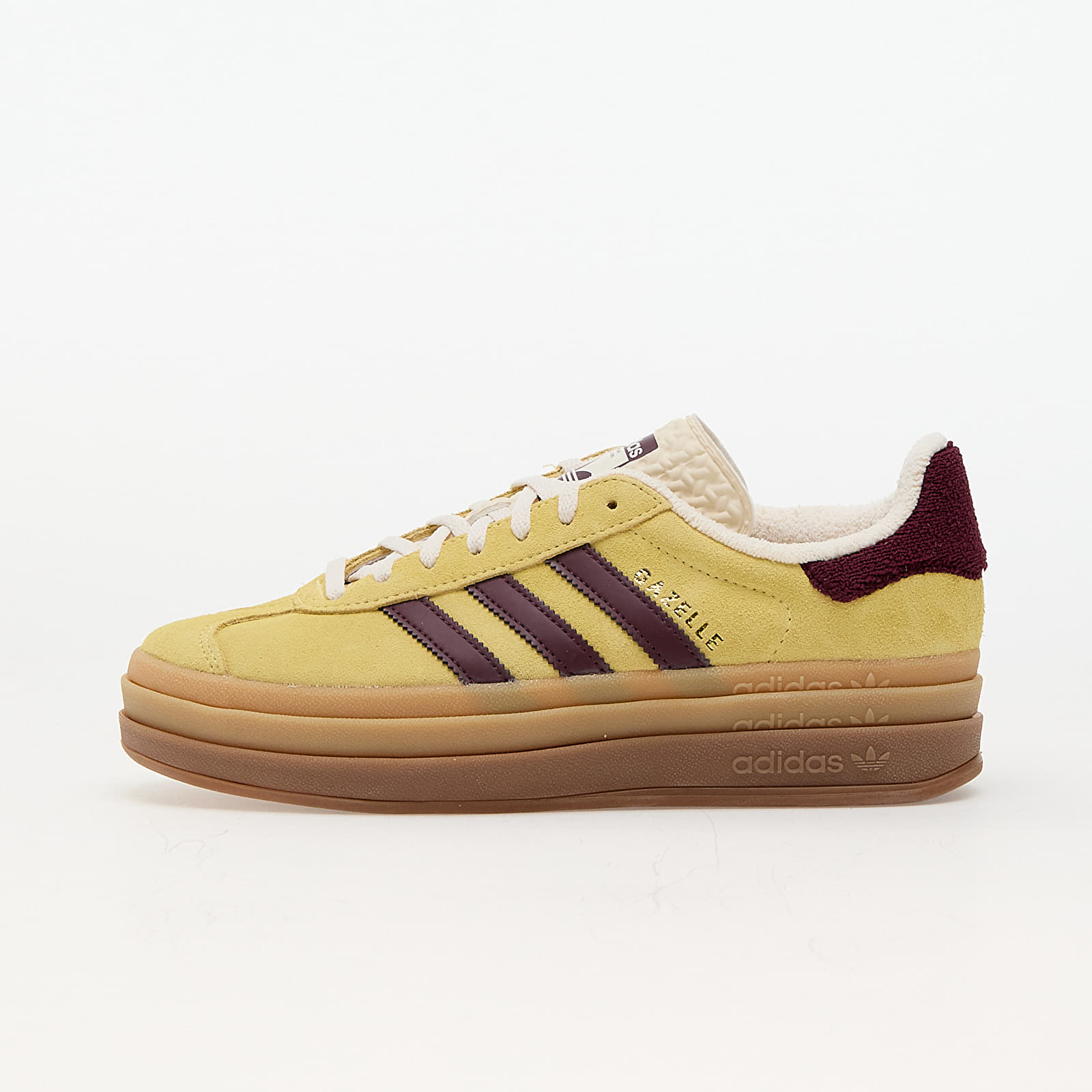 Frauen adidas Gazelle Bold W Almost Yellow/ Maroon/ Wonder White