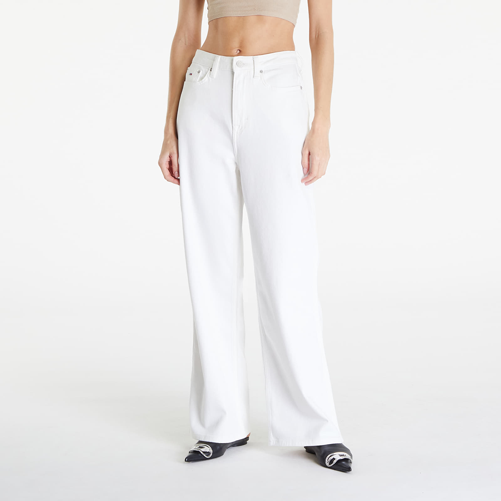 Džínsy Tommy Jeans Gmd Claire High Rise Wide Jeans White