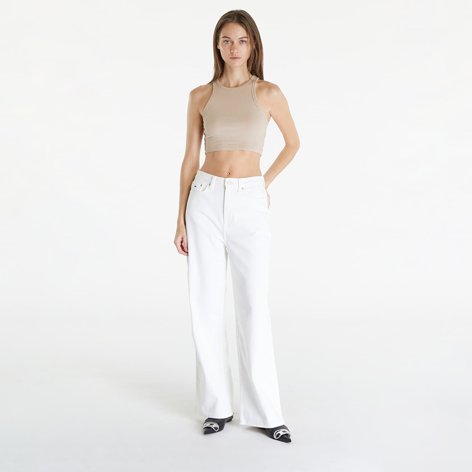 Džínsy Tommy Jeans Gmd Claire High Rise Wide Jeans White