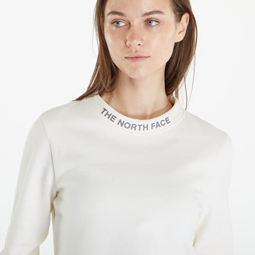 White hoodless sweatshirt online