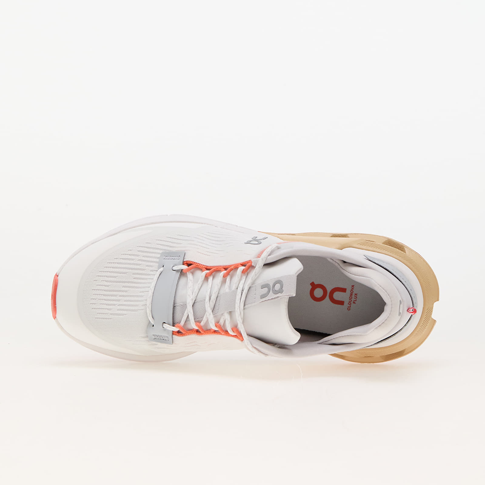 Damen Sneaker und Schuhe On W Cloudnova Flux Undyed-White/ Savannah