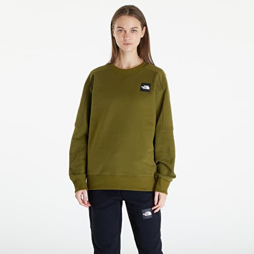 Olive crew neck sweatshirt cheap