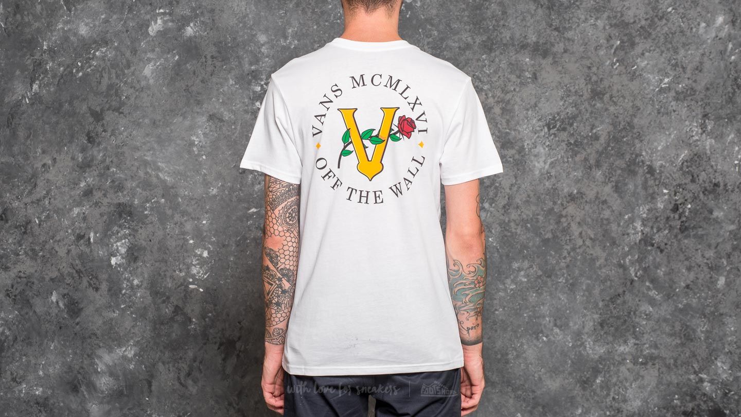 T-shirts Vans Royal Roses Pocket Tee White