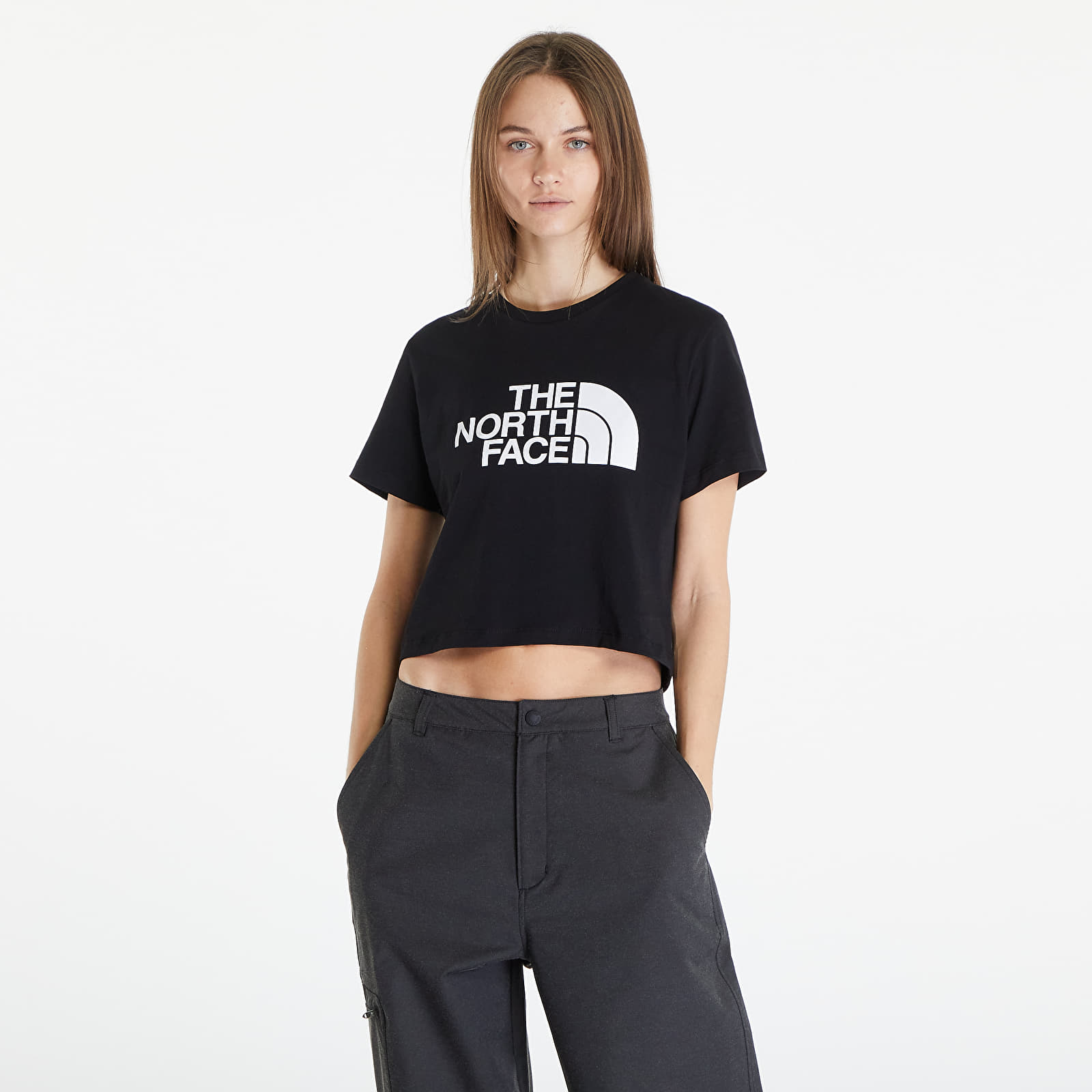 T-paidat The North Face S/S Cropped Easy Tee TNF Black