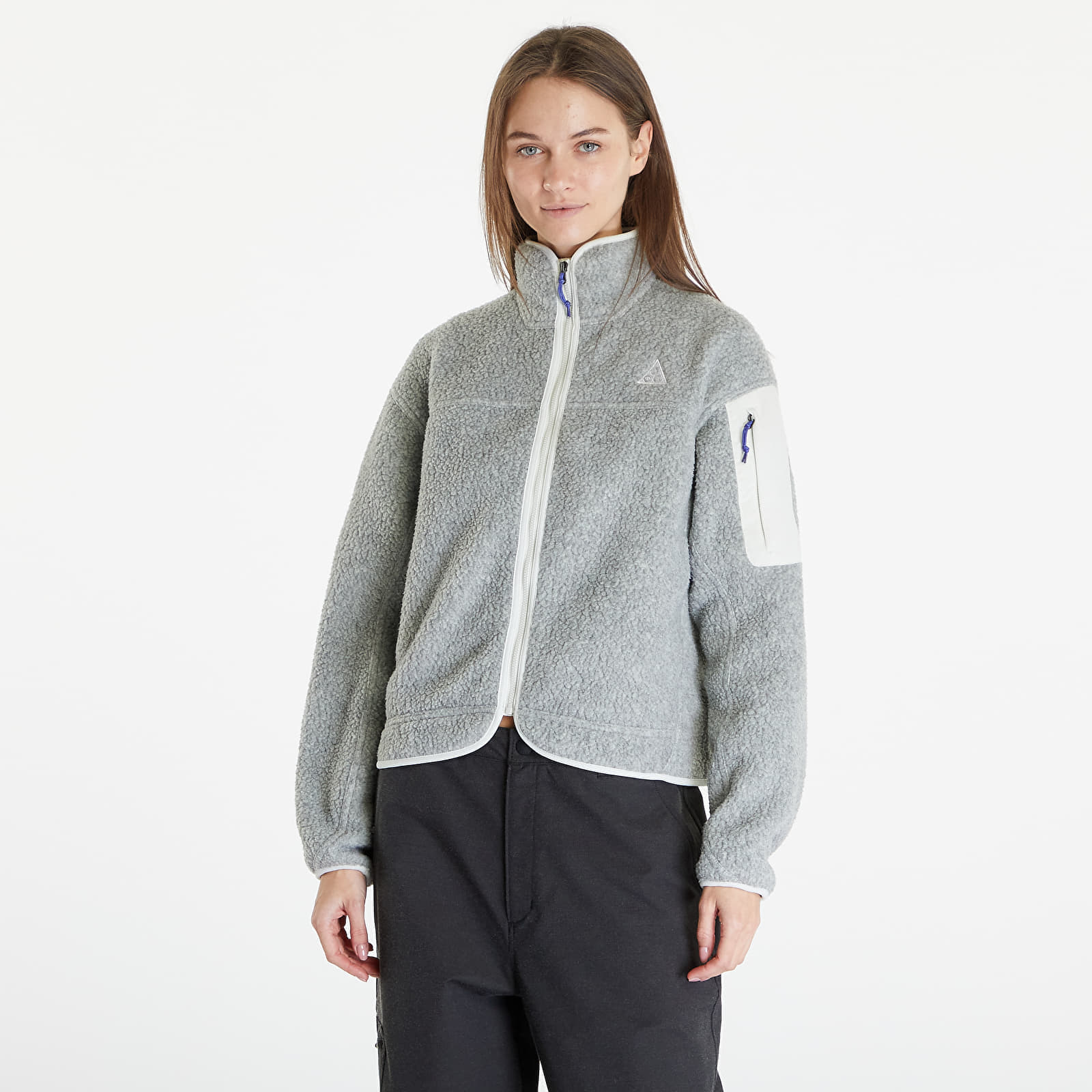 Levně Nike ACG "Arctic Wolf" Polartec® Women's Oversized Fleece Full-Zip Jacket Sea Glass/ Sea Glass/ Summit White