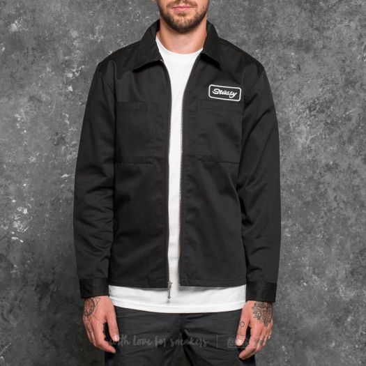 Stussy zip up work shirt cheap