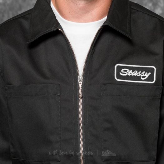 Jackets Stüssy Full Zip Work Longsleeve Shirt Black | Footshop