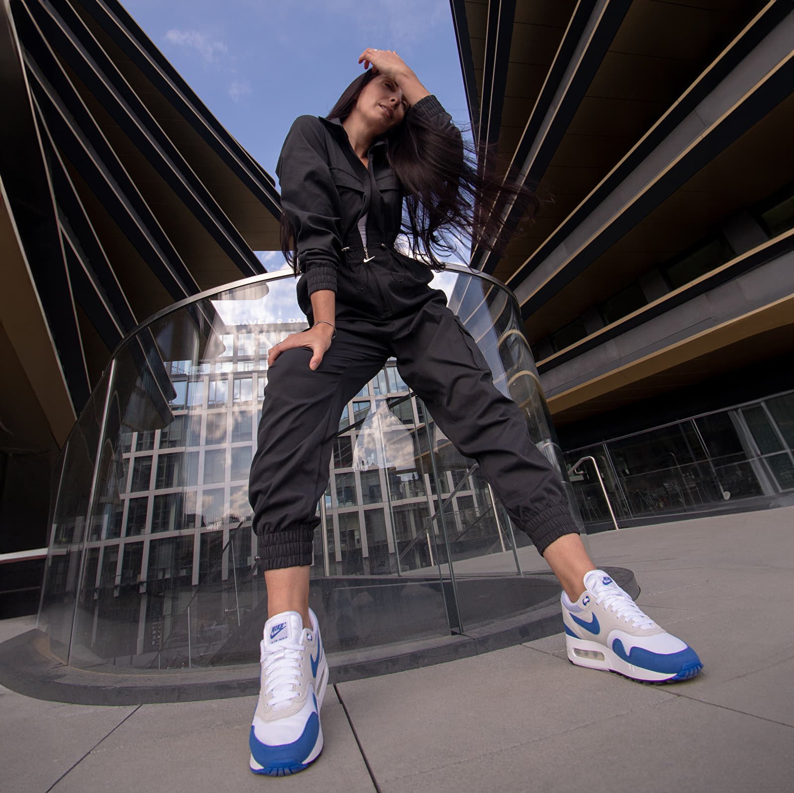 Încălțăminte și sneakerși pentru femei Nike Air Max 1 '86 Premium White/ Royal Blue-Lt Neutral Grey-Black