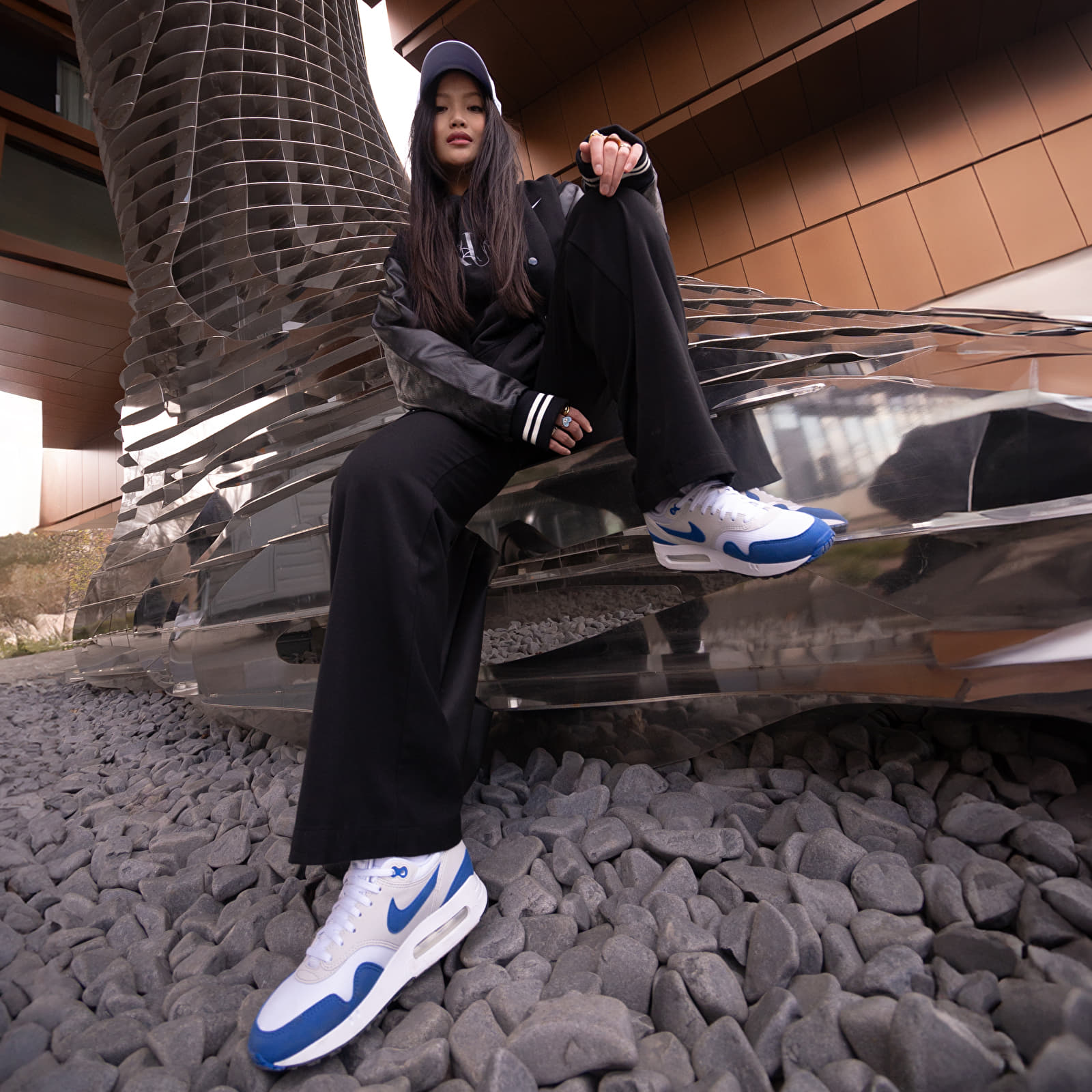 Încălțăminte și sneakerși pentru femei Nike Air Max 1 '86 Premium White/ Royal Blue-Lt Neutral Grey-Black