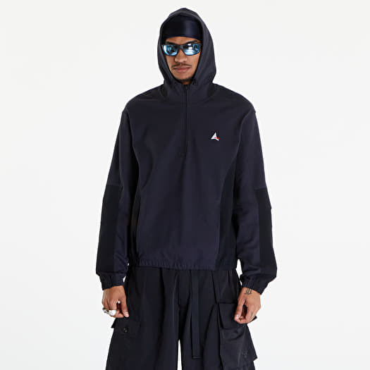 Paneled hooded sweatshirt outlet