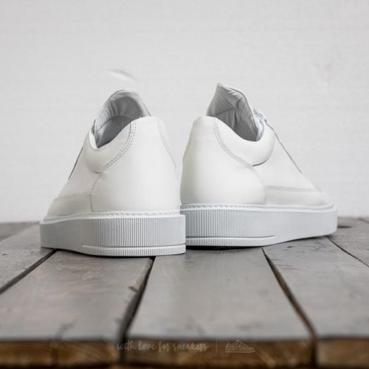 Filling pieces low top ripple nappa all white outlet