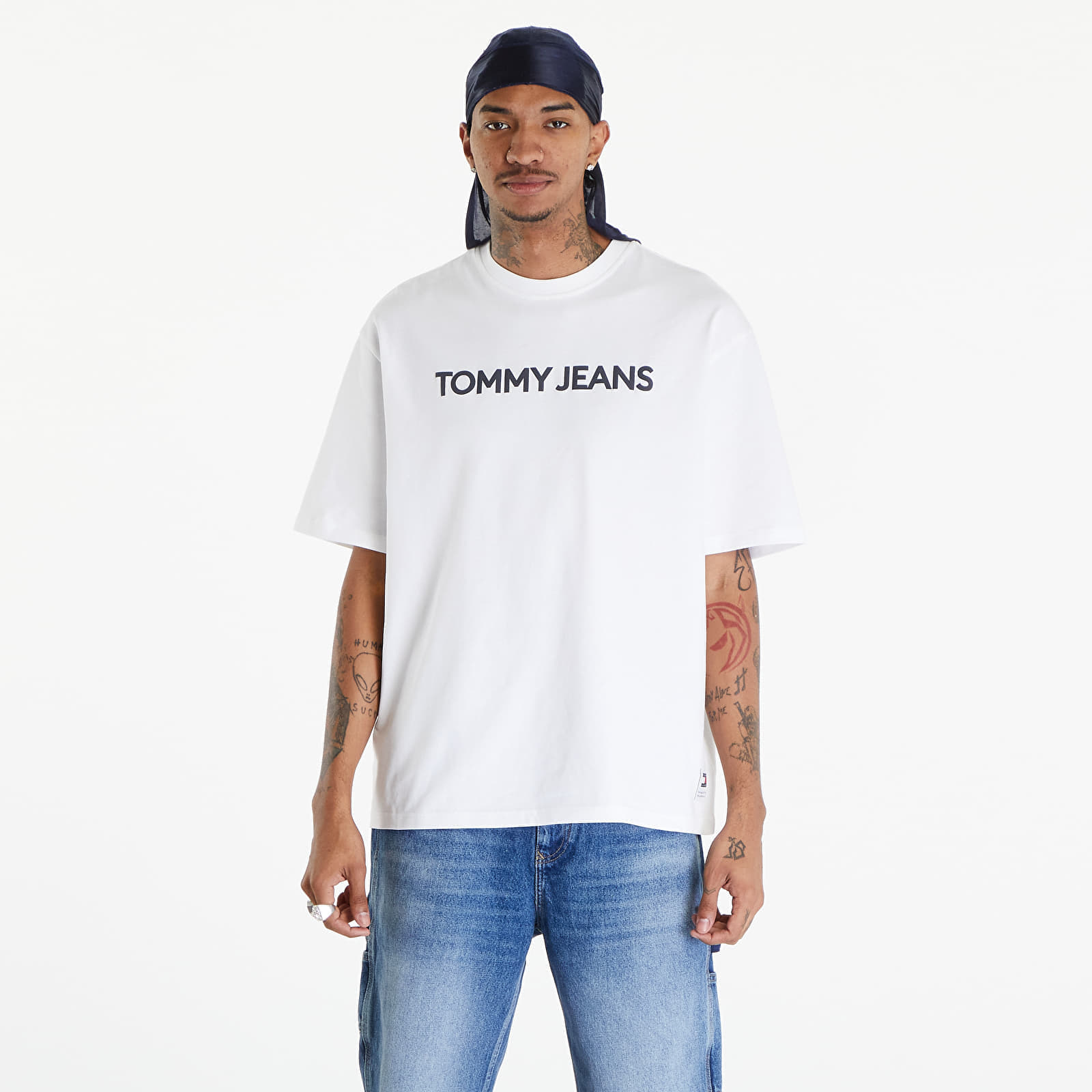 Тениски Tommy Jeans Logo Oversized Fit T-Shirt White