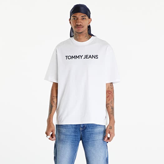 Tričko Tommy Jeans Logo Oversized Fit T-Shirt White