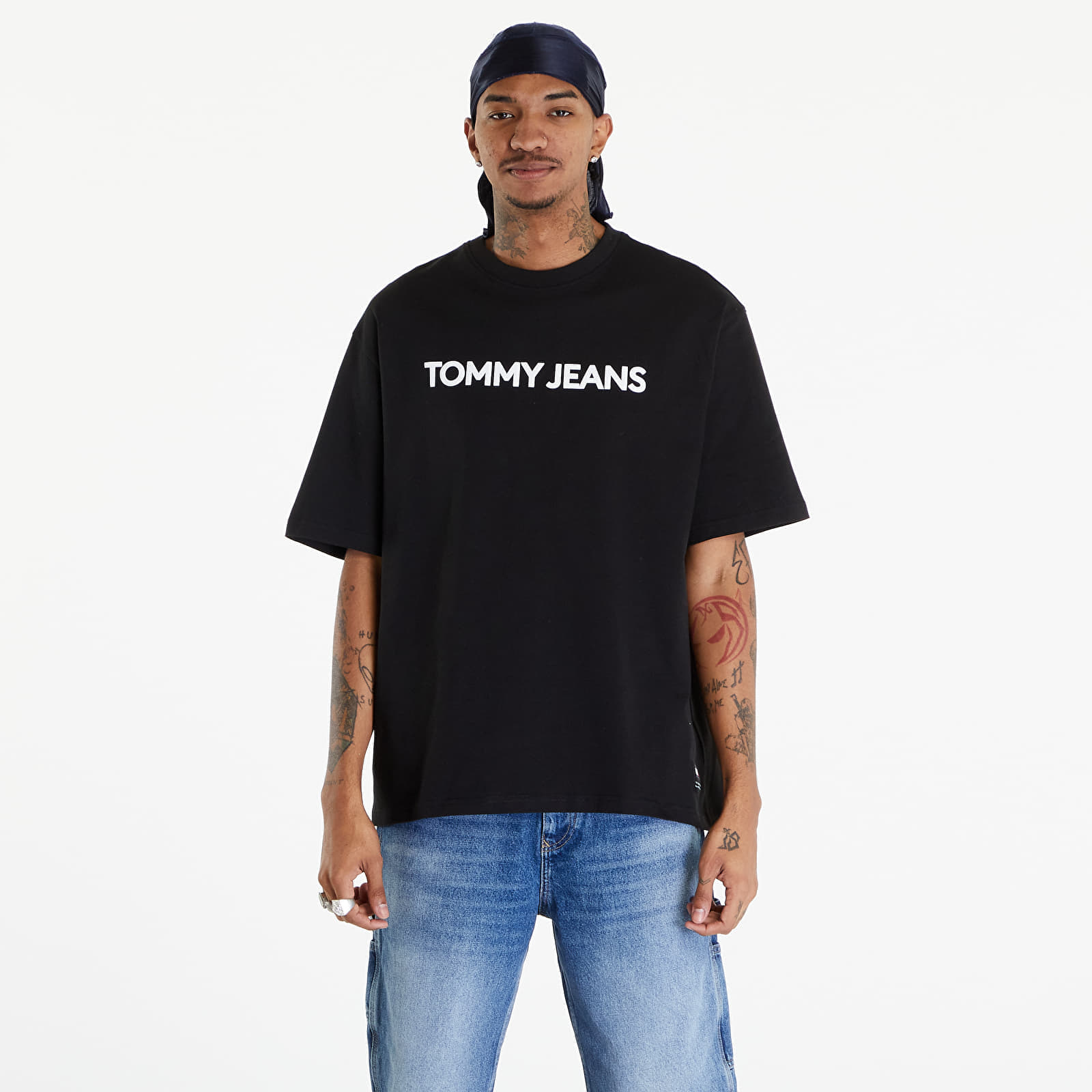 Тениски Tommy Jeans Logo Oversized Fit T-Shirt Black